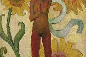 Caribbean Woman, or Female Nude with Sunflowers