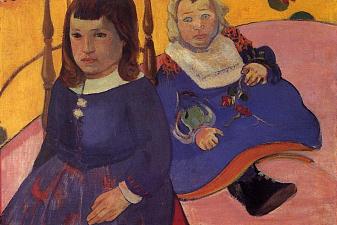 Portrait of two children (Paul and Jean Schuffneker)