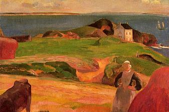 Landscape at Le Pouldu, the isolated house