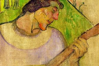 Self portrait with mandolin