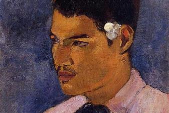 Young Man with a Flower Behind his Ear