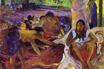 The fisherwomen of Tahiti