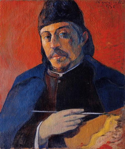 Self portrait with palette