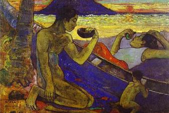 A Canoe (Tahitian Family),