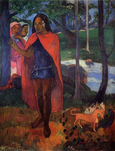 The Sorcerer of Hiva Oa (Marquesan Man in the Red Cape) 