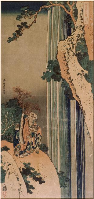 The poet Li Po 李白观瀑图