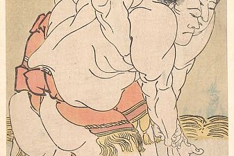 The Sumo Wrestlers Takaneyama Yoichiemon and Sendagawa Kichigorō