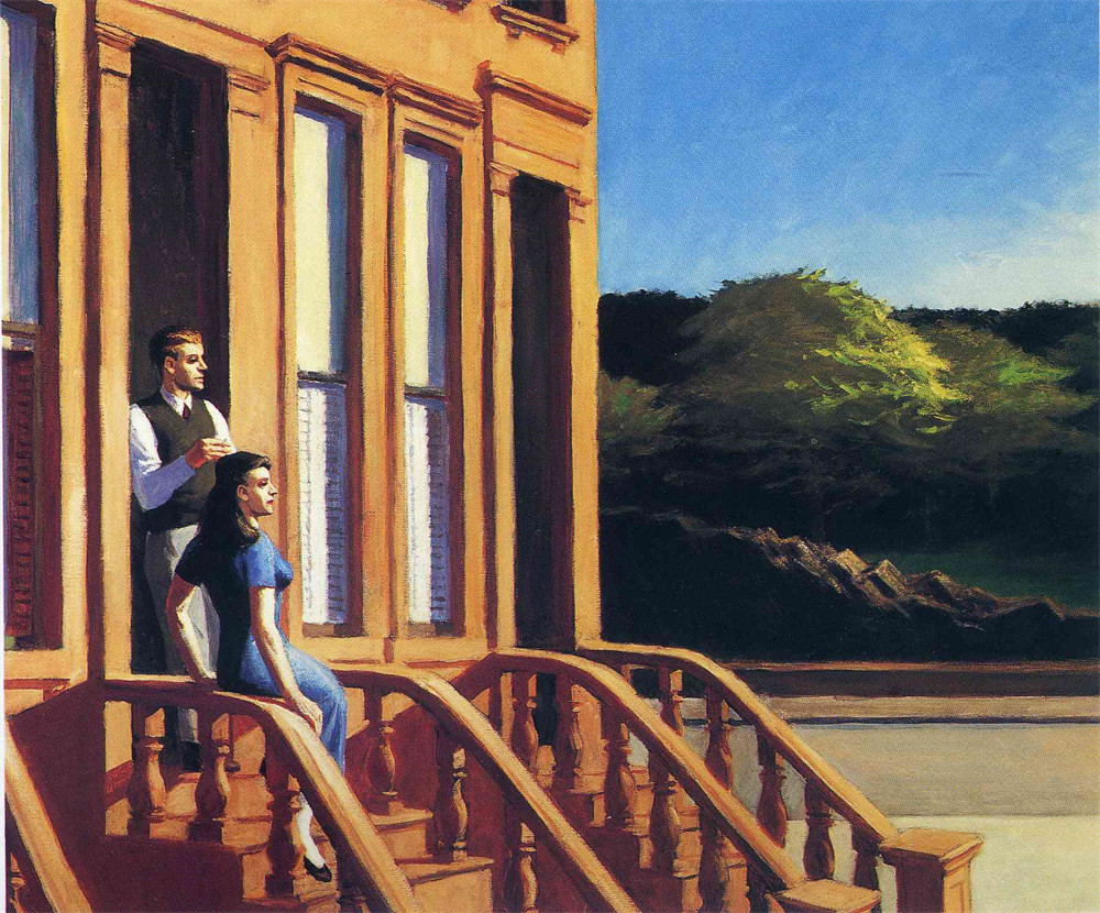 Sunlight on Brownstones 