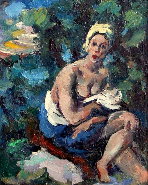 Semi Nude Woman 