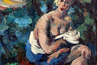 Semi Nude Woman