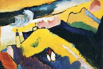 Mountain landscape with church