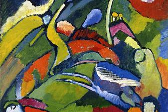 Two riders and reclining figure