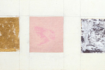 Monochrome blue, gold, pink, silver, black