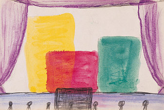 Monochrome yellow, red and green (theater)