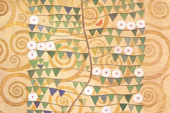 Cartoon for the frieze of the Villa Stoclet in Brussels: right part of the tree of life