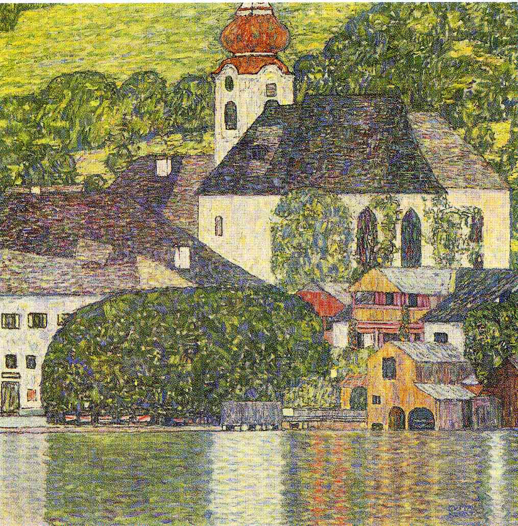 Church in Unterach on the Attersee 