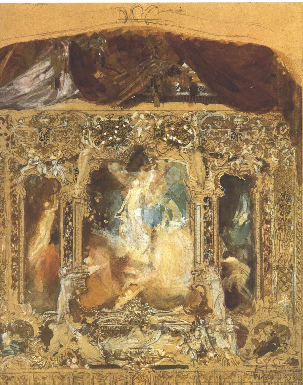 Design for a theater curtain 