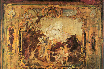 Draft of a theater curtain