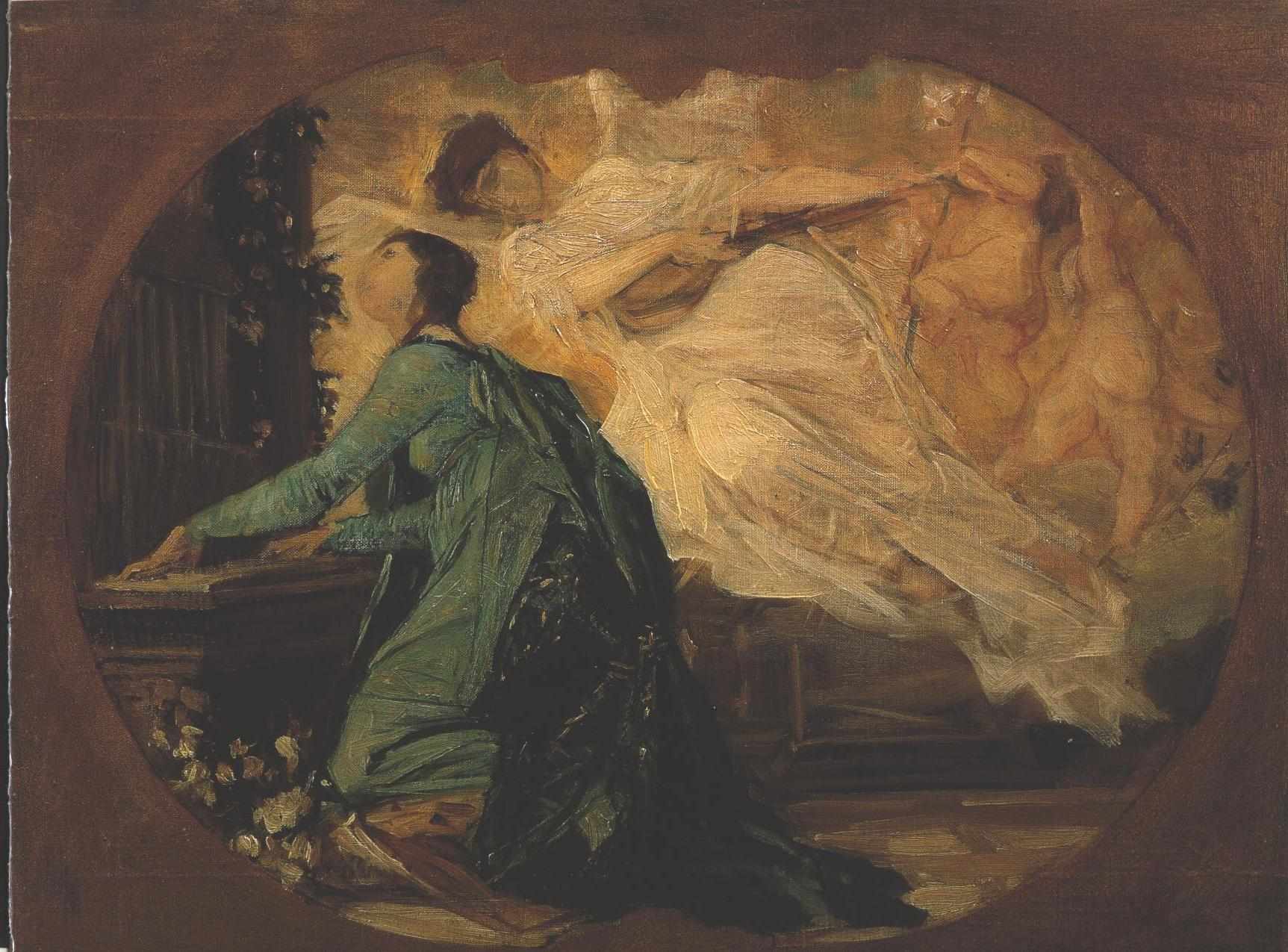 Female organ player 