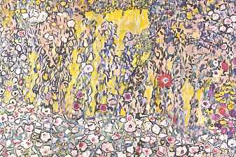 Horticultural landscape with a hilltop