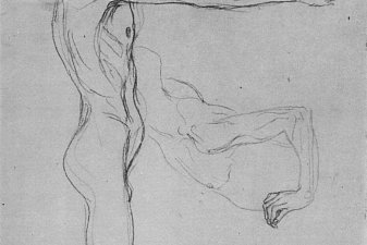 Kneeling Male Nude With Sprawled Out Arms, Male Torso