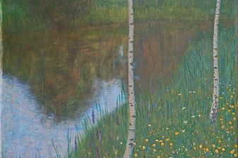 Lakeside with Birch Trees