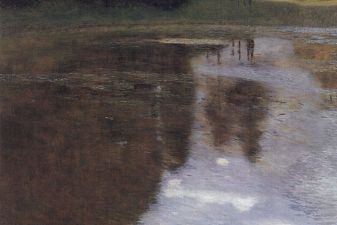 Quiet pond in the park of Appeal