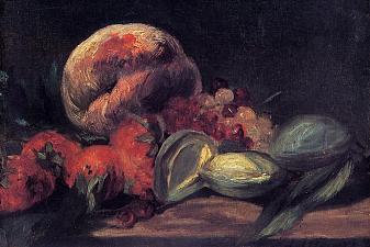 Almonds, currants and peaches