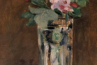 Flowers in a Crystal Vase