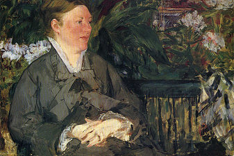 Madame Manet in conservatory