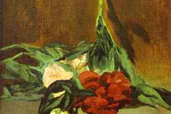 Peony stem and shears