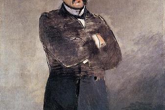 Portrait of Clemenceau at the tribune