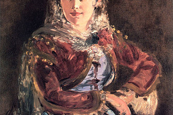 Portrait of Emilie Ambre in role of Carmen