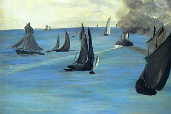 Steamboat leaving Boulogne