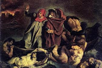 The barque of Dante (Copy after Delacroix)