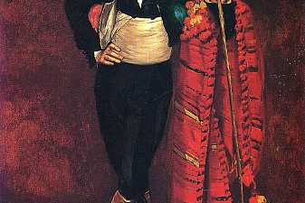 Young man in the costume of a majo