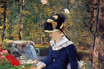 Young woman in the garden