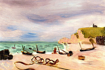 Ropes on the Beach at Etretat