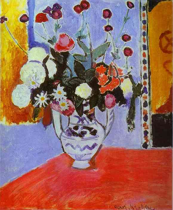 Vase with Two Handles (A Bunch of Flowers) 