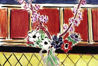 Anemones and Peach Blossoms