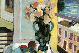 Flowers in front of a Window