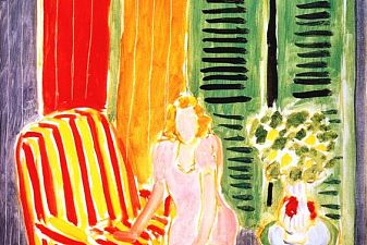 Girl in Pink in An Interior