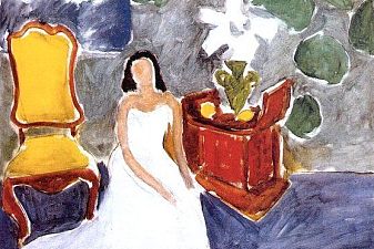 Girl on a White Dress