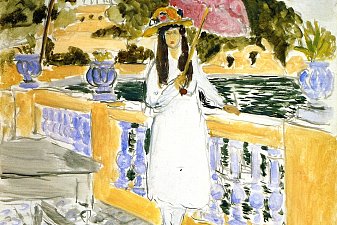 Girl with Pink Umbrella