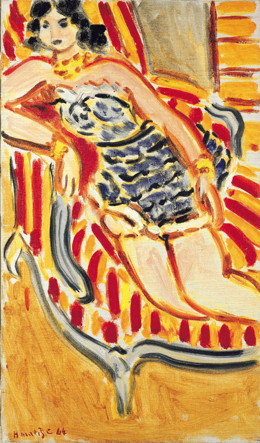 Jeune Femme Au Canapé 
