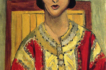 Lorette with a Red Dress