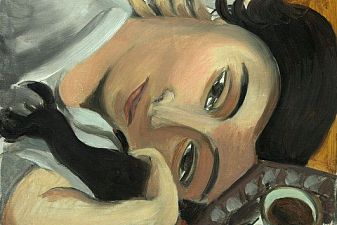 Lorette with Cup of Coffee