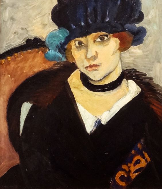 Marguerite with a Leather Hat 