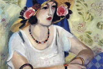 The Lady in the Blue Hat