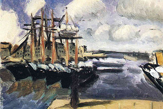 Four Boats Side by Side in the Marseilles Harbor